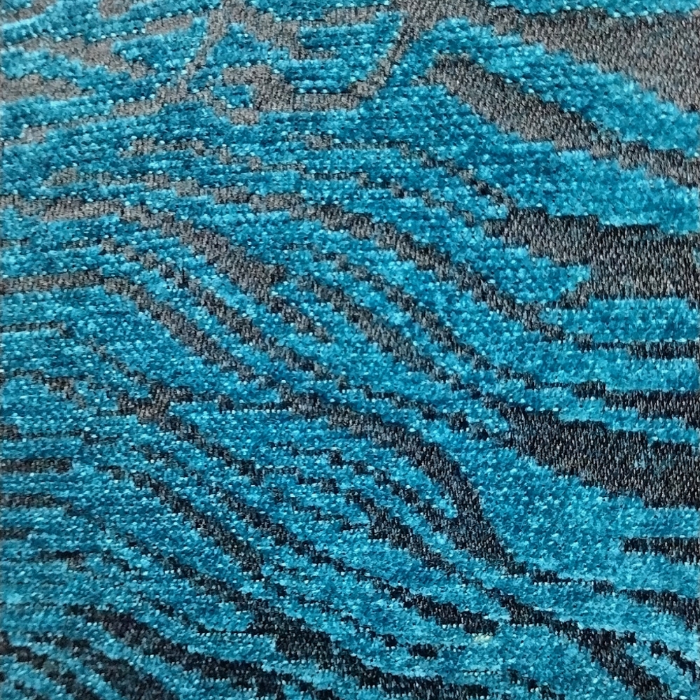 Notation Petite Teal Blazer Abstract Brocade Zebr… - image 5